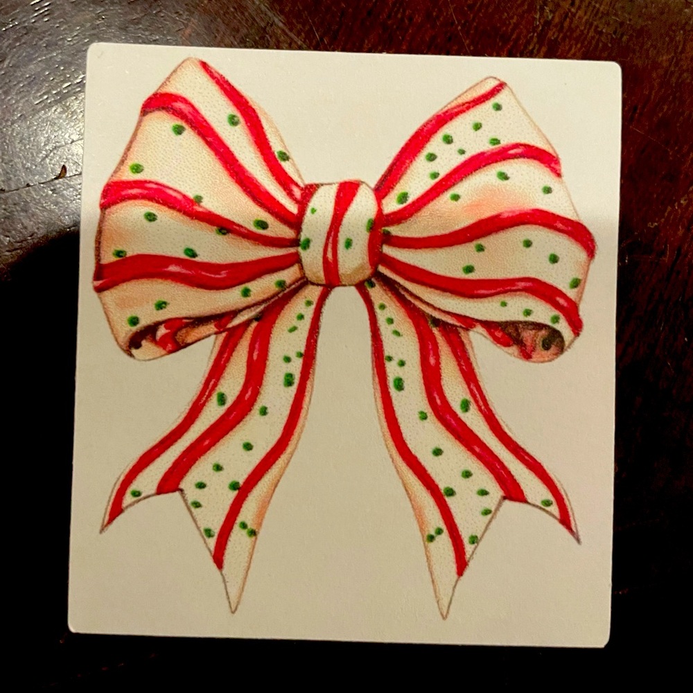 Little Debbie bow sticker